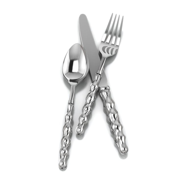 Ficelle 3-piece Sterling Silver Flatware Set by Krysaliis