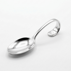 Sterling Silver Baby Curve Spoon by Krysaliis