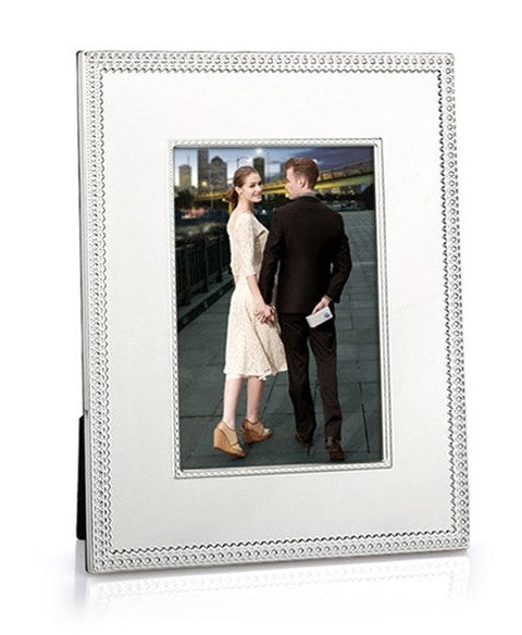 Krysaliis Silver Plate Roped Edge 5X7 Picture Frame