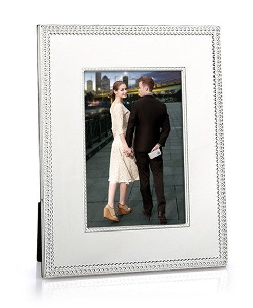Krysaliis Silver Plate Roped Edge 5X7 Picture Frame