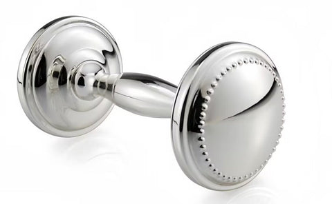 Krysaliis Silver-plate Baby Beaded Rattle