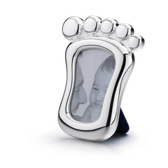Krysaliis Silver-Plated Baby Footprint Photo Frame