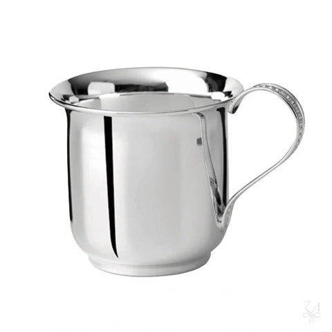 Krysaliis Sterling Silver Baby Cup Beaded Design for Newborn