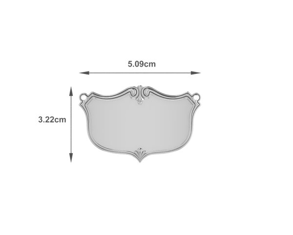 Krysaliis Silver Plate Vintage Engravable Decanter Label