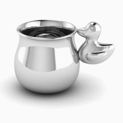 Duck Sterling Silver Baby Cup by Krysaliis
