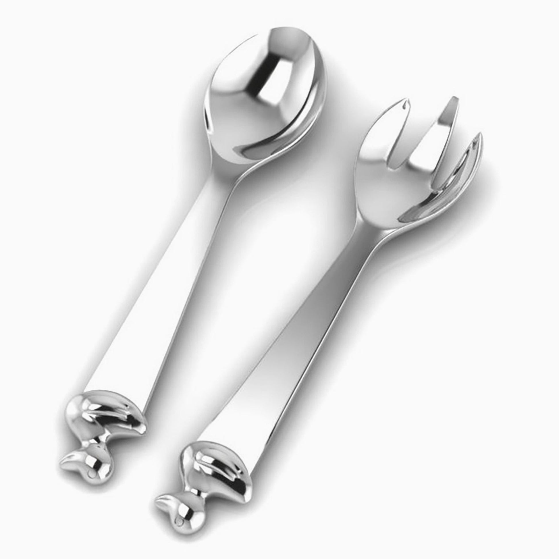 Duck Sterling Silver Baby Spoon & Fork Set