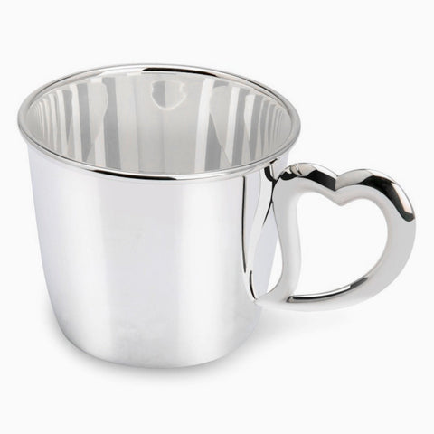 Heart Sterling Silver Baby Cup by Krysaliis