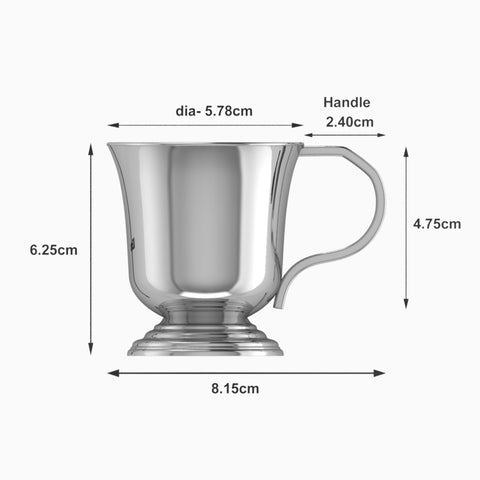 Pedestal Sterling Silver Baby Cup by Krysaliis