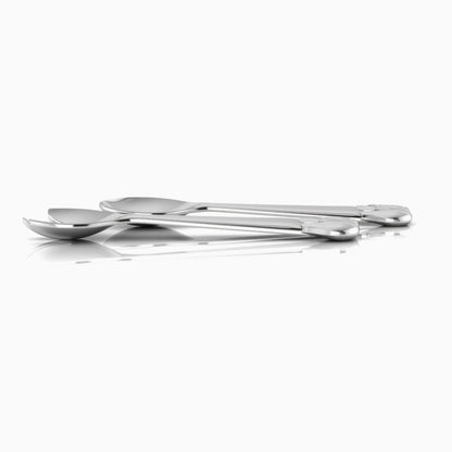 Sterling Silver Elephant Baby Feeding Spoon & Fork Set by Krysaliis