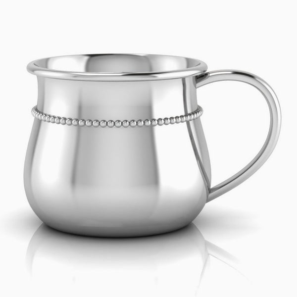 Sterling Silver Classic Beaded Bulge Cup by Krysaliis