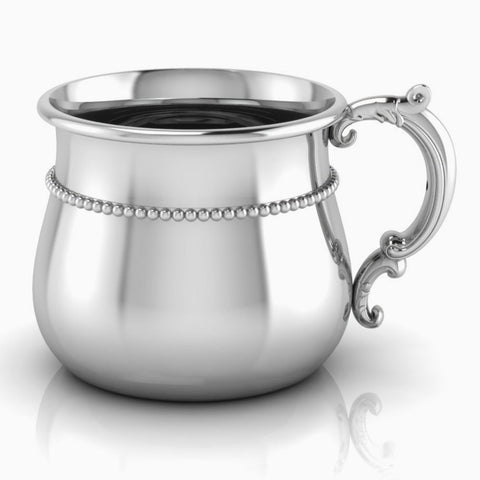 Sterling Silver Classic Beaded Victorian Bulge Cup by Krysaliis