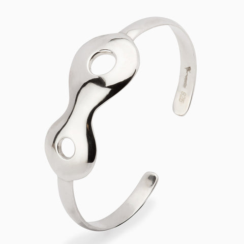 Sterling Silver Baby Circle Bracelet Bangle by Krysaliis