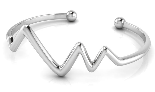 Weaving Sterling Silver Baby Bangle Bracelet by Krysaliis