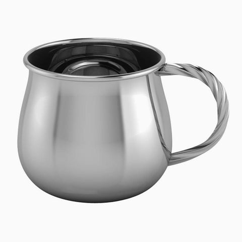 Spiral Silver Plated Baby Cup by Krysaliis