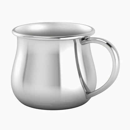 Classic Bulge Silver Plated Baby Cup by Krysaliis