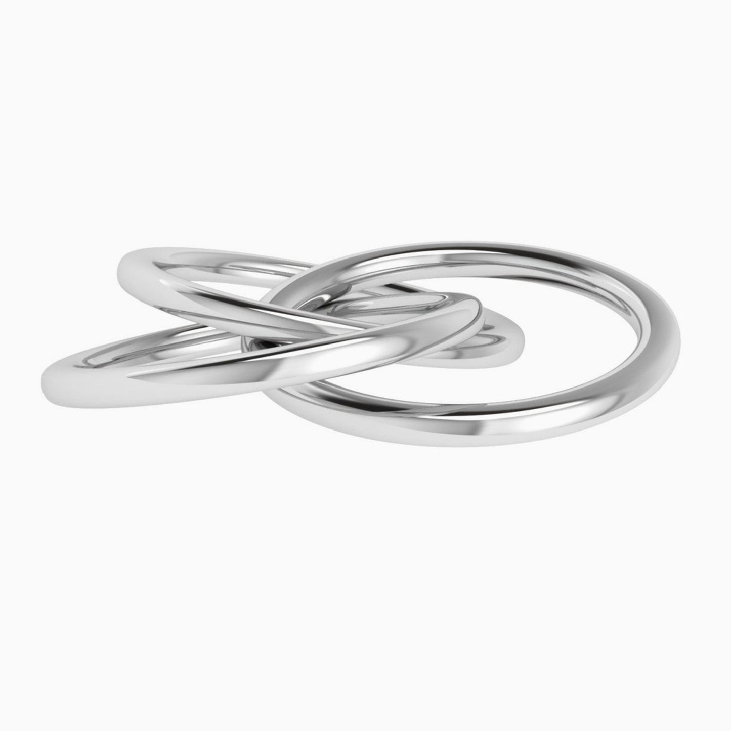 Silver Plated 3 Ring Baby Rattle by Krysaliis