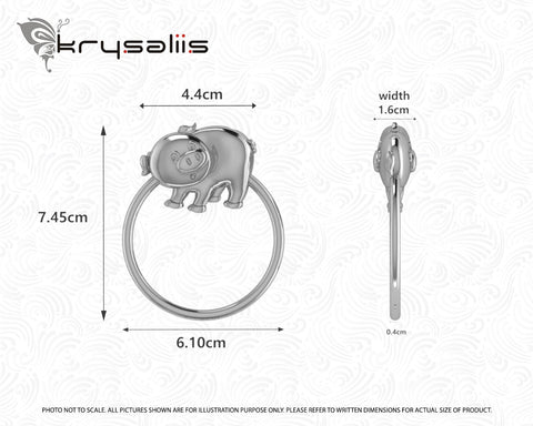 Silver Plated Piggy Baby Rattle by Krysaliis