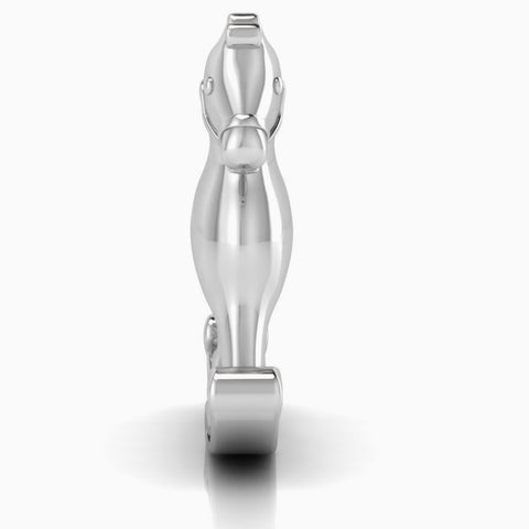 Silver Plated Horse Baby Rattle by Krysaliis