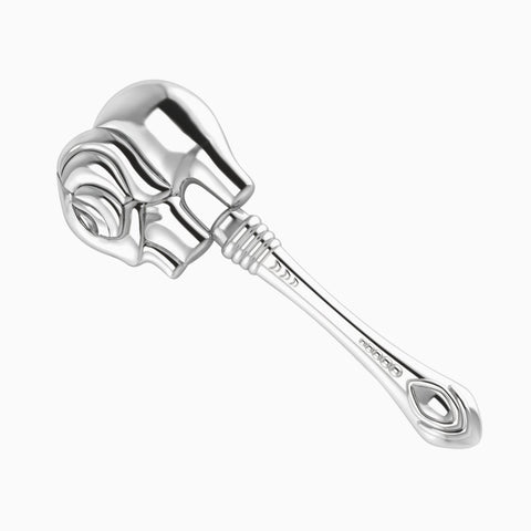 Elephant Sterling Silver Baby Rattle by Krysaliis