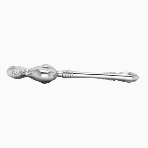 Duck Sterling Silver Baby Rattle by Krysaliis