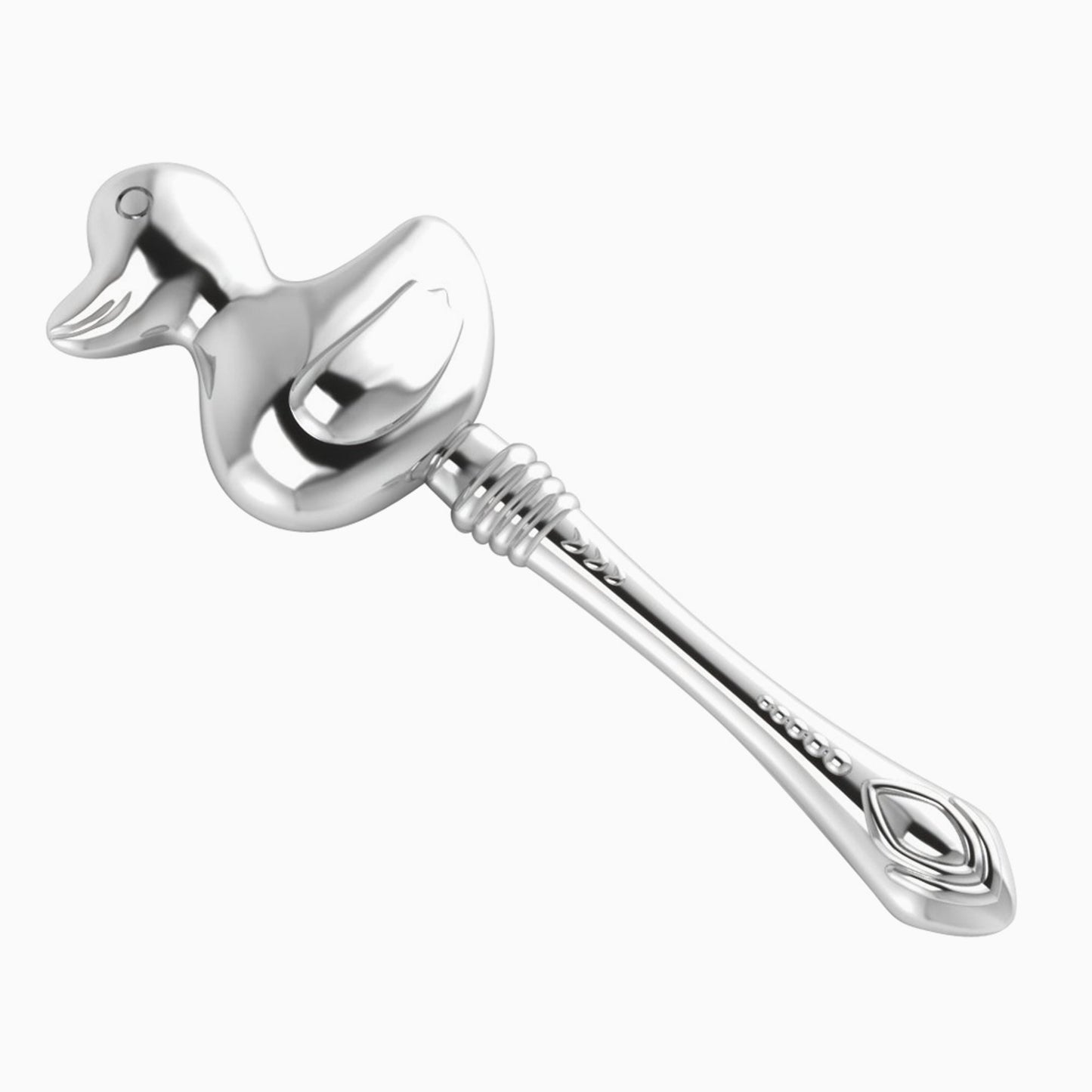 sterling silver baby rattle