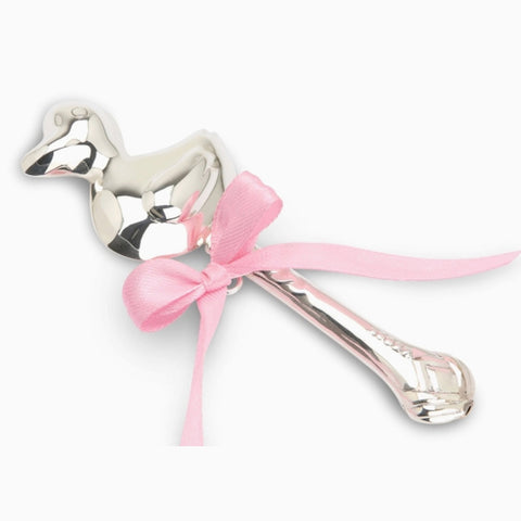 Duck Sterling Silver Baby Rattle by Krysaliis