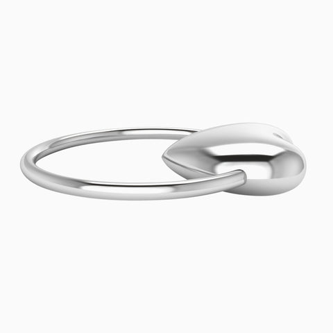 Heart Sterling Silver Baby Teether Rattle by Krysaliis