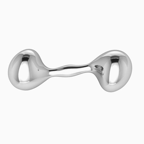 New Generation Sterling Silver Dumbbell Rattle by Krysaliis