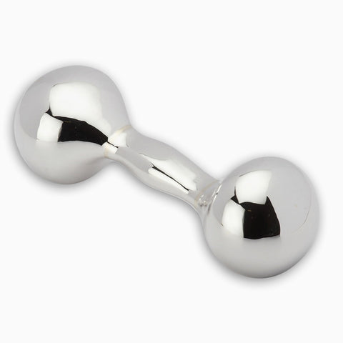 New Generation Sterling Silver Dumbbell Rattle by Krysaliis