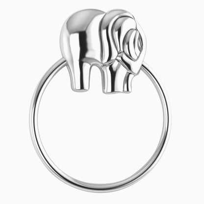 Elephant Ring Sterling Silver Baby Rattle by Krysaliis