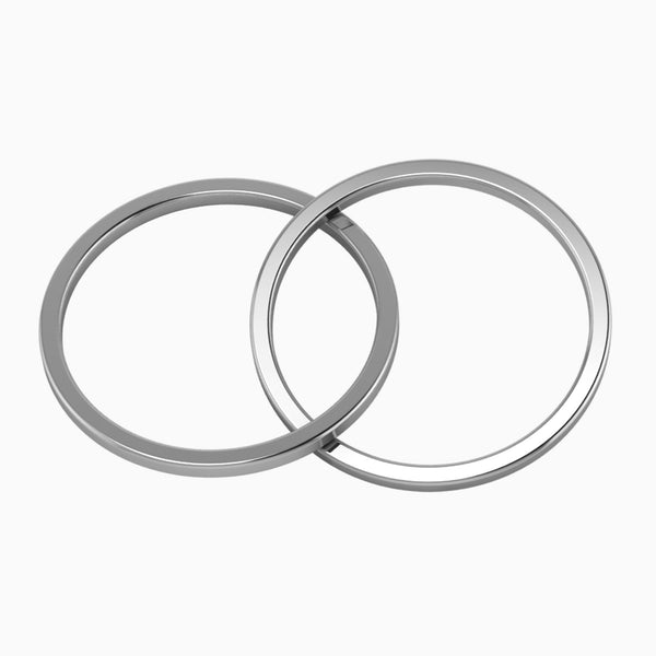 Sterling Silver 2 Ring Teether Rattle by Krysaliis