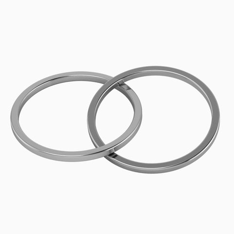 Sterling Silver 2 Ring Teether Rattle by Krysaliis