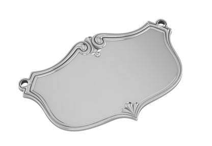 Krysaliis Silver Plate Vintage Engravable Decanter Label
