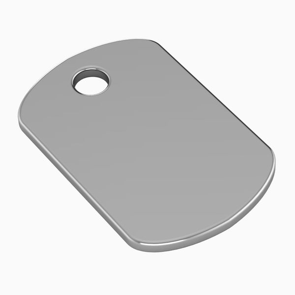 Sterling Silver Dog Collar Tag by Krysaliis