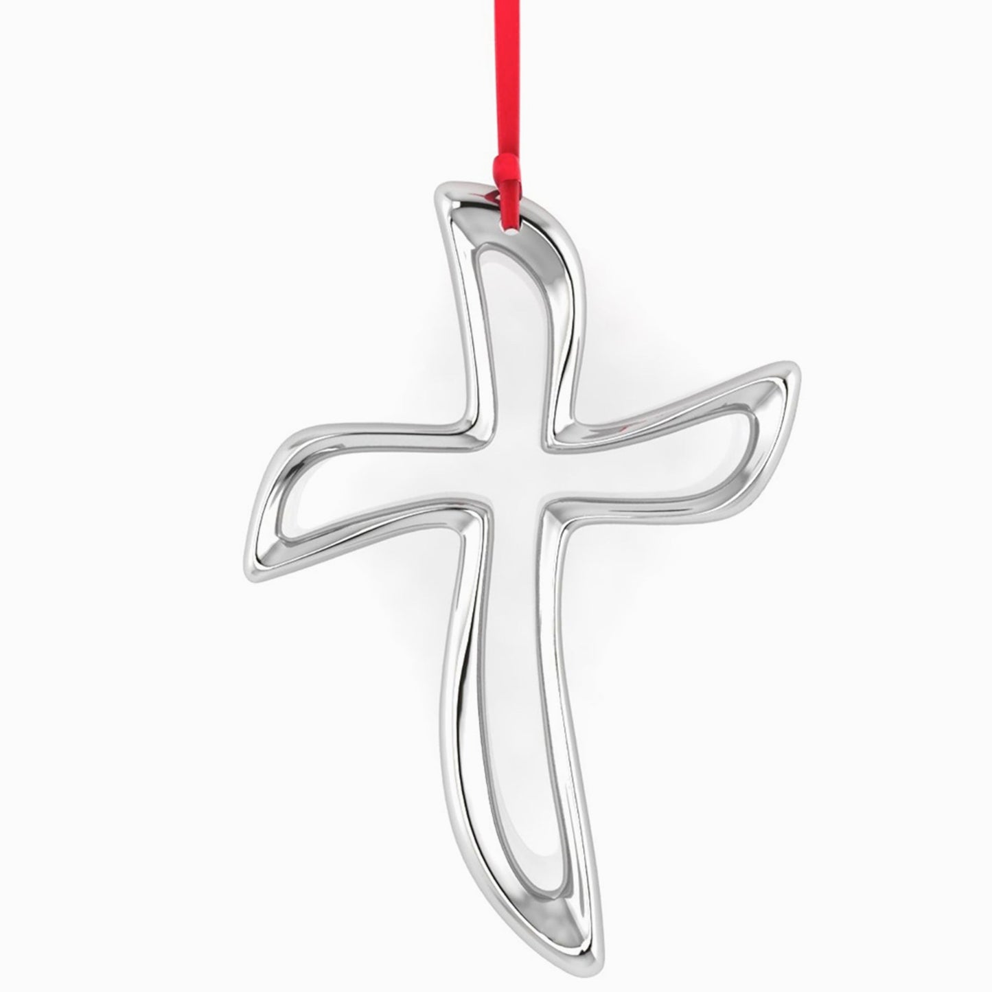 Sterling Silver Cross Christmas Ornament by Krysaliis
