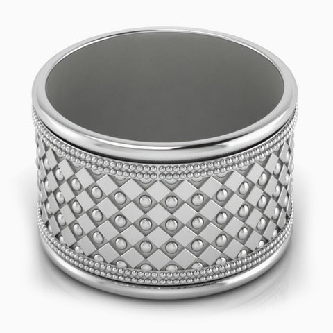 Gothic Silver-plate Napkin Rings by Krysaliis - Set of 4