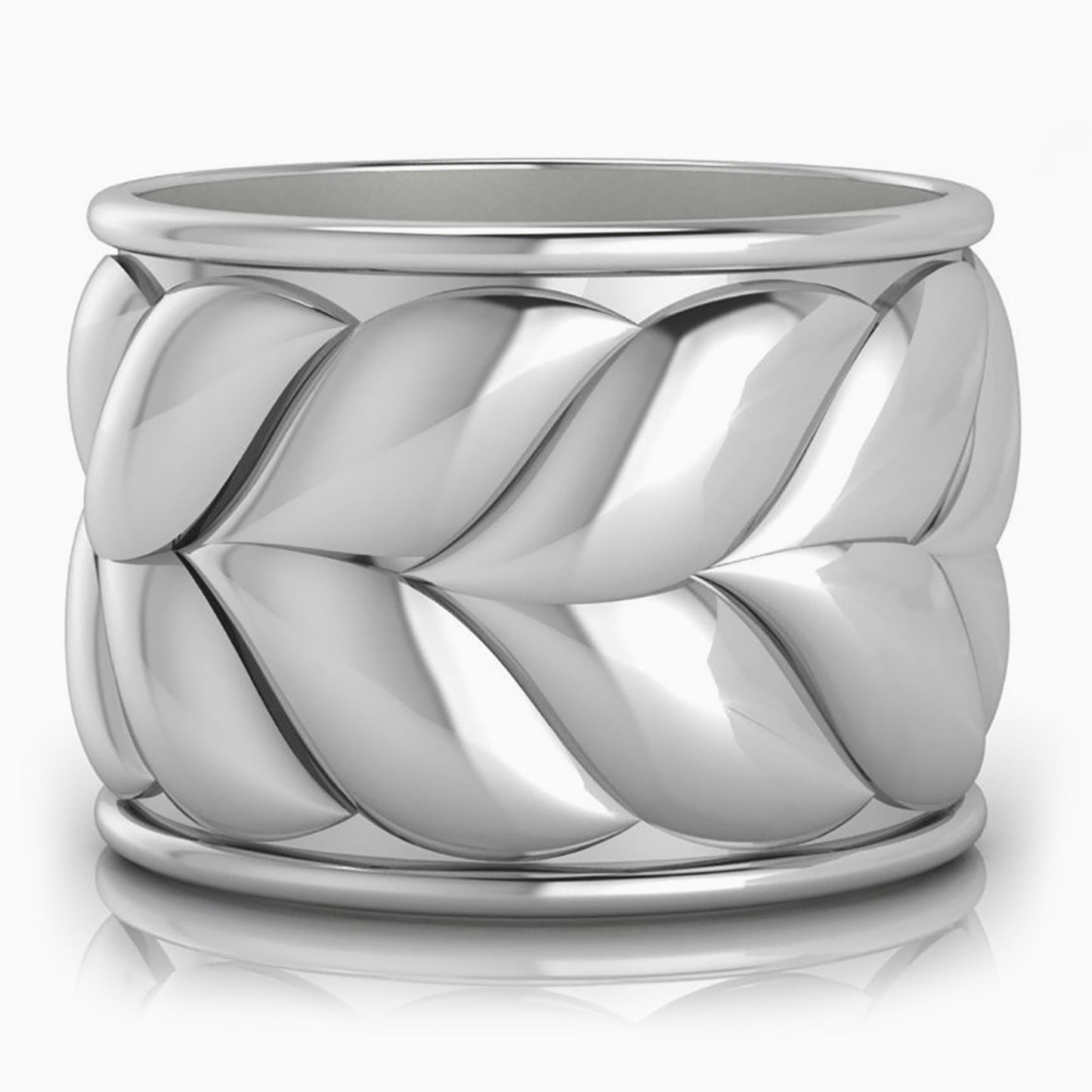 Entwine Silver-plate Napkin Rings by Krysaliis - Set of 4