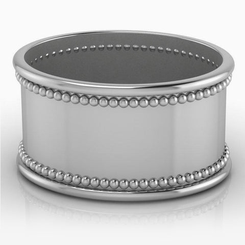 Beaded Oval Napkin Rings by Krysaliis - Set of 4 