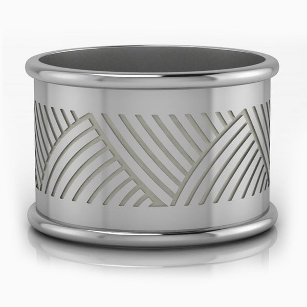 Krysaliis Trigono Silver-plate Napkin Ring – Set of 4