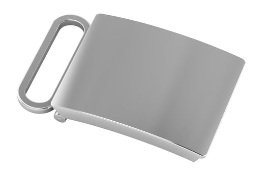 Krysaliis Sterling Silver Classic Engravable Belt Buckle - Large