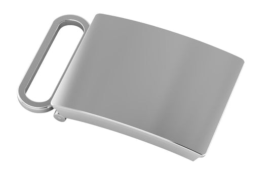 Krysaliis Sterling Silver Classic Engravable Belt Buckle - Small