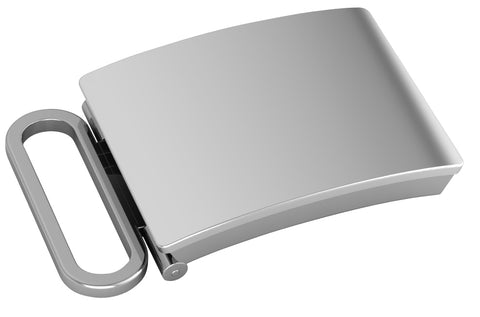 Krysaliis Sterling Silver Classic Engravable Belt Buckle - Large