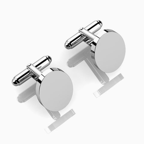 Classic Oval Sterling Silver Cufflinks by Krysaliis