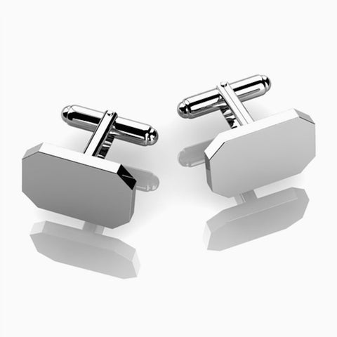 Soft Curve Sterling Silver Cufflinks by Krysaliis