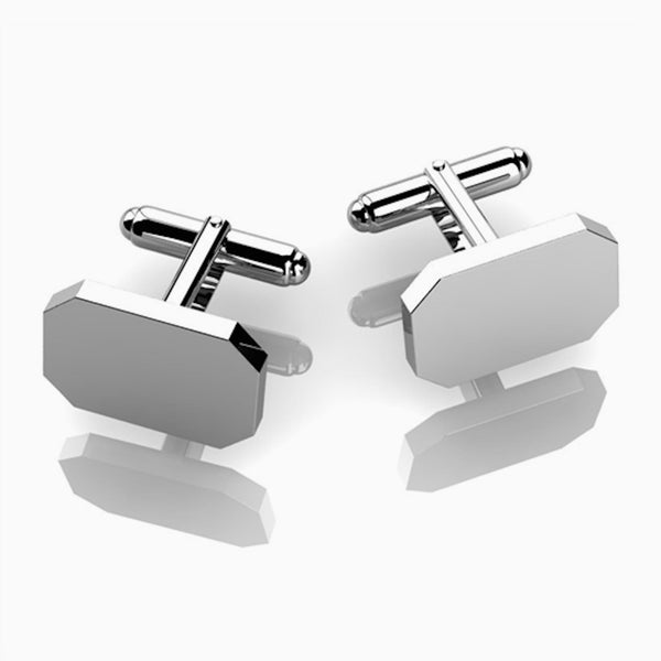 Soft Curve Sterling Silver Cufflinks by Krysaliis