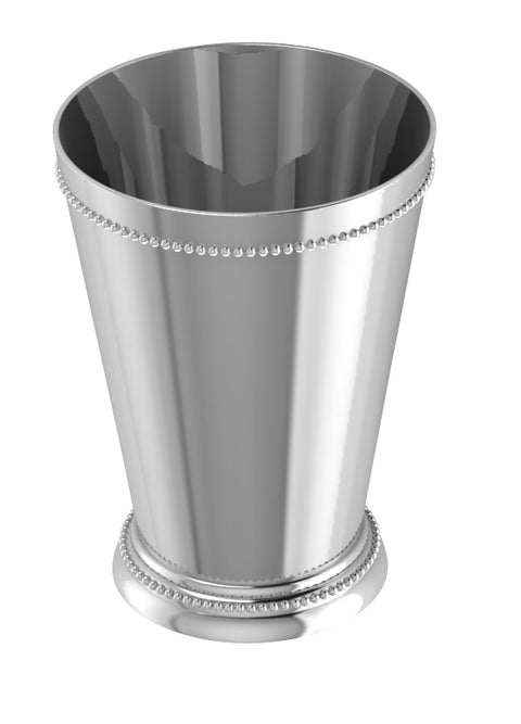 Krysaliis Silverplate Beaded Mint Julep Cup - 7oz