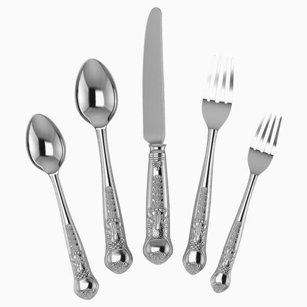 Imperial 5-piece Silver Plated Flatware Set by Krysaliis