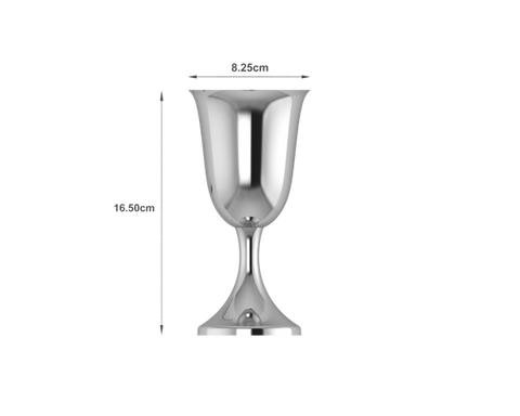 Krysaliis Sterling Silver Classic Wine Goblet